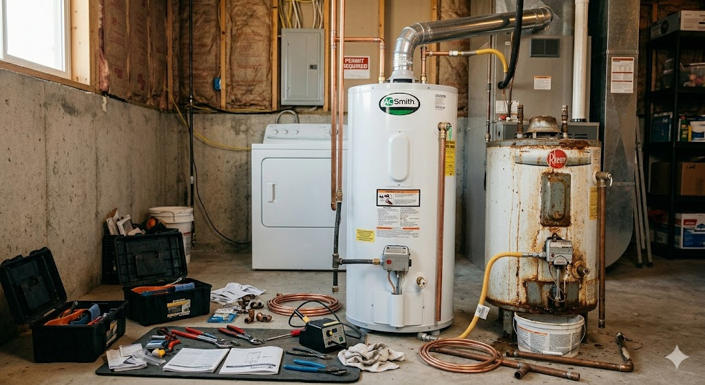 Tankless water heater installation in Grand Junction